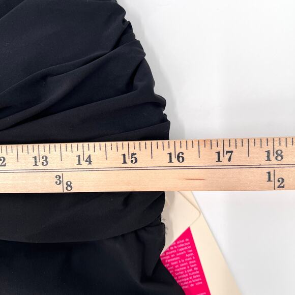 GOTTEX Vintage Tankini Top Womens 14 Black Tie Neck Halter Deadstock Bikini NEW - Picture 3 of 10